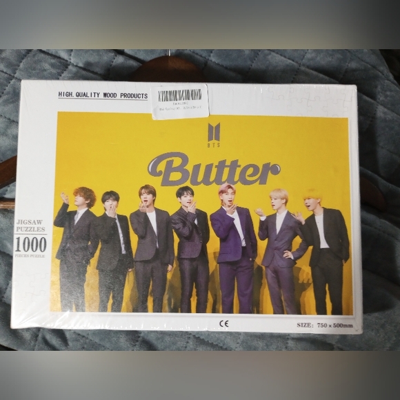 NWT BTS Butter 1000 Piece Puzzle K-Pop 750 X 500mm Korean Boy Band - Picture 1 of 3
